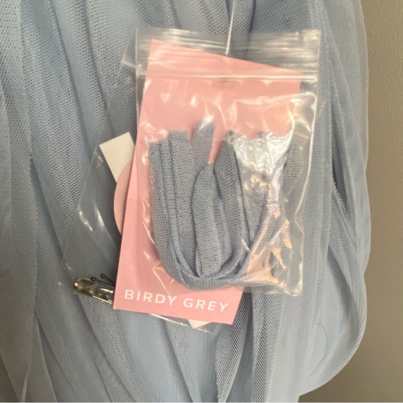 Birdy Grey ‘CHRISTINA’ CONVERTIBLE DRESS TULLE DUSTY BLUE NEW NWT Bridesmaid L - Picture 12 of 16